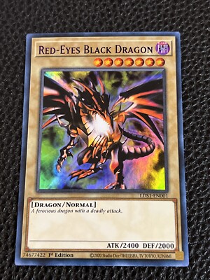 Red-Eyes Black Dragon LDS1-EN001 Yugioh 1st Edition Ultra Rare (Purple)-image