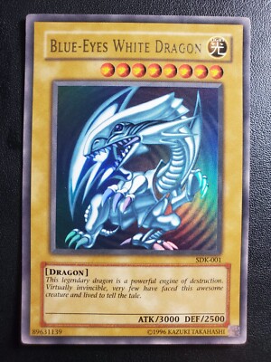 Yu-Gi-Oh! Blue Eyes White Dragon SDK-EN001 NM Ultra Rare NM Unlimited-image