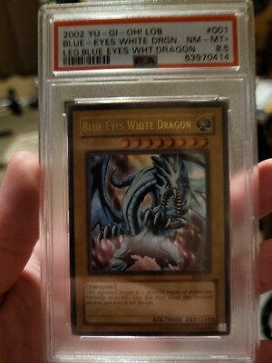 Yugioh Blue Eyes White DRAGON LOB PSA 8.5 LOW POP!!-image