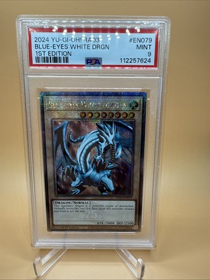 2024 Yu-Gi-Oh! Blue-Eyes White Dragon RA03-EN079 Quarter Century Rare PSA 9-image
