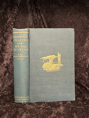 1917 Whaling and Bear Hunting SPORT Signed WHALES Rare BEARS Arctic EXPLORATION-image