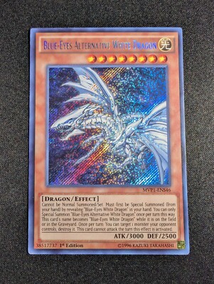 Yugioh - Blue-Eyes Alternative White Dragon MVP1-ENS46 1st Secret Rare NM - B-image