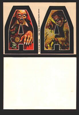 1973-74 Monster Initials Vintage Sticker Trading Cards You Pick Singles #1-#132-image