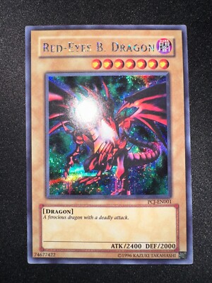 Yu-Gi-Oh! Red Eyes B. Dragon PCJ-EN001 Prismatic Secret Rare YuGiOh Card - VLP-image