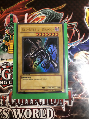 Red-Eyes Black Dragon SDJ-001 1st Edition Ultra Rare LP-image