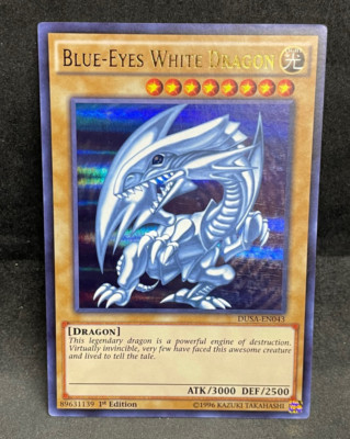 Yu-Gi-Oh! Blue-Eyes White Dragon DUSA-EN043 Duelist Saga Ultra Rare 1st Ed NM-image