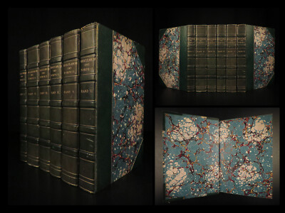 1841 Herculaneum & Pompeii ART Paintings Sculptures VESUVIUS 6v SET 718 PLATES!-image