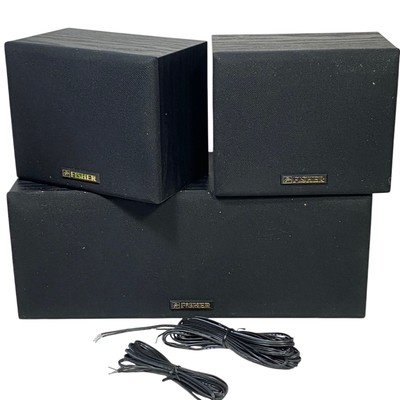 Fisher WS-424 Surround Sound Speaker System WS-C424 Center WS-R424 Speakers New-image