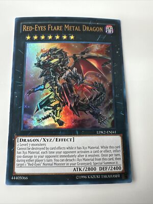 Yugioh Red-Eyes Flare Metal Dragon LDK2-ENJ41 Ultra Rare Unlimited NM-image