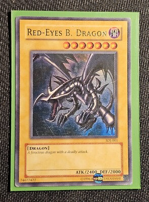 Yugioh Red-Eyes Black Dragon Near Mint-image