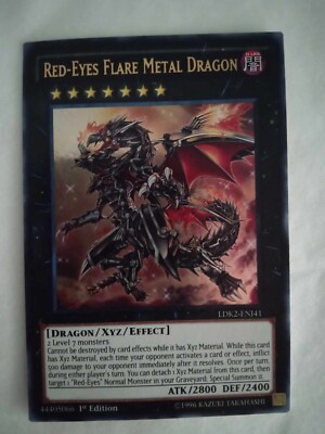 Yu-Gi-Oh!-Red Eyes Flare Metal Dragon-LDK2-ENJ41-Legendary Decks II-Kaiba- Mint-image