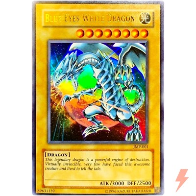 BLUE-EYES WHITE DRAGON - Ultra Rare JMP-001 Weekly Shonen Jump  Promo - YuGiOh-image