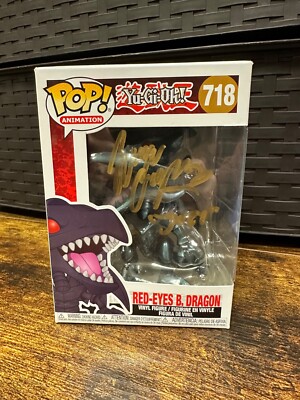 JSA Signed Wayne Grayson Funko Yu-Gi-Oh! Red-Eyes Black Dragon 718 w Protector-image