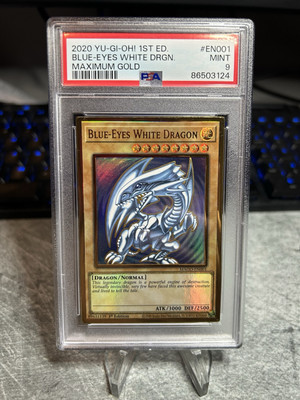 PSA 9 Blue-Eyes White Dragon MAGO-EN001 Maximum Gold 1st Edition-image