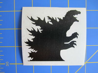 Godzilla 2000 Head Silhouette Decal -image