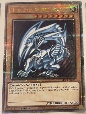 YUGIOH  Blue-Eyes White Dragon MP24-EN001 Quarter Century Rare 1st Edition-image