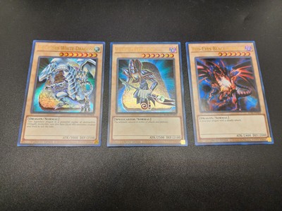 Yugioh! 💎 Complete Set 💎 Blue Eyes/DM/Red Eyes-UR-LC01-EN004/5/6-LMT ED-NM-image