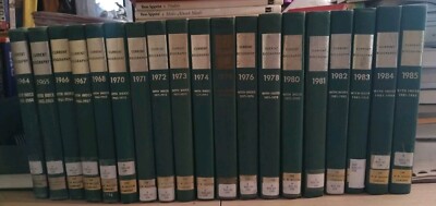 CLOSEOUT Large Set Current Biography Yearbooks 1964-68, 1970-76, 1978, 1980-85 -image
