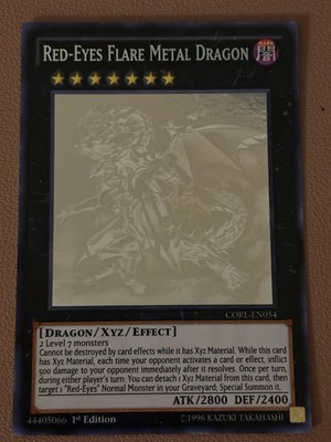 Red-Eyes Flare Metal Dragon (Ghost Rare) CORE-EN054 Clash of Rebellions-1st...-image