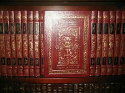 Easton Press COMPLETE WORKS OF WILLIAM SHAKESPEARE 39 vols Complete Leather Set-image