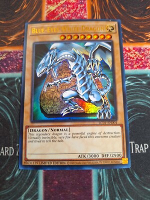 Yu-Gi-Oh! Blue-Eyes White Dragon LC01-EN004 Limited Ultra Rare NM c3/-image