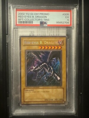 2002 Red-Eyes B. Dragon BPT-005 Limited Edition Promo Secret Rare PSA 5-image