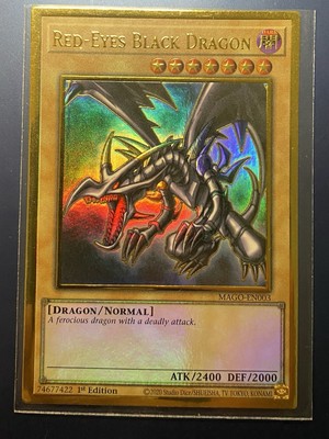 Red-Eyes Black Dragon MAGO-EN003 Maximum Gold 1st Edition-image