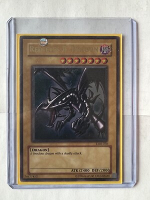 yugioh Red Eyes Black Dragon Rare LOB 070-image