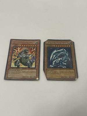 Blue-Eyes White Dragon & Super Conductor Tyranno Yu-Gi-Oh Cards-image