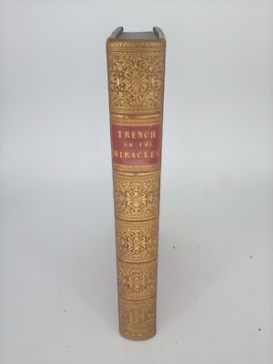1858,NOTES ON THE MIRACLES OF OUR LORD, by RICHARD C TRENCH, TREE CALF LEATHER-image
