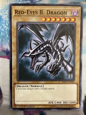 Red-Eyes B. Dragon - LEDU-EN000 - 1st - LP - Yugioh-image