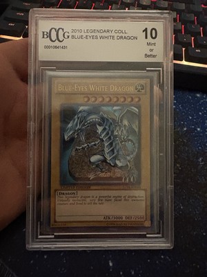 Yugioh Blue-Eyes White Dragon LC01 Graded 10 Mint-image