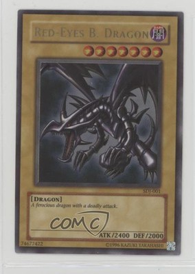 Red-Eyes Black Dragon Unlimited YuGiOh Starter Deck Joey #SDJ-001 2003 0hj2-image