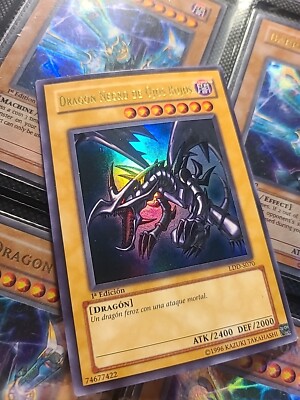Red Eyes Black Dragon LDD-S070 LOB-070 1st Ed Spanish-image