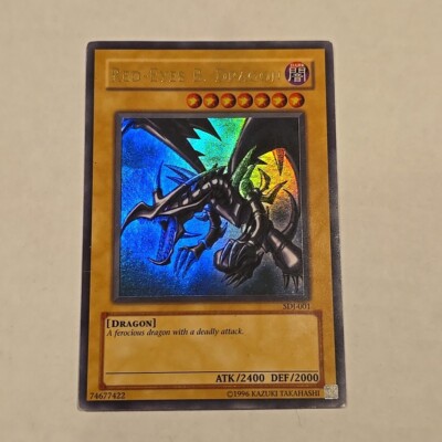 YUGIOH MP Red-Eyes B. Dragon Ultra Rare SDJ-001 Unlimited-image