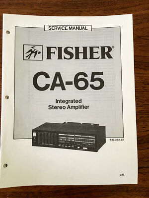 Fisher CA-65 Integrated Amplifier Service Manual *Original*-image