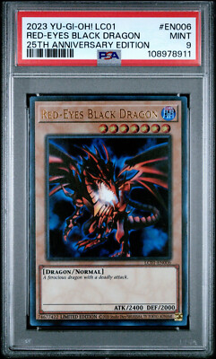 PSA 9 Red Eyes Black Dragon LC01-EN006 Legendary Collection 25th Anniversary-image