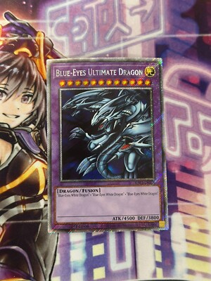 Yugioh Blue-Eyes Ultimate Dragon Platinum Secret Rare RA03-image