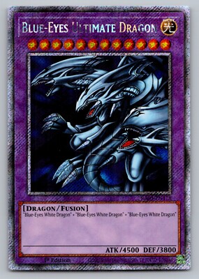 Blue-Eyes Ultimate Dragon Yugioh RA03-EN178 Platinum Secret Rare PSR NM-image
