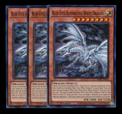 3X Blue-Eyes Alternative White Dragon - Rarity Collection  RA02-EN010 Super Rare-image