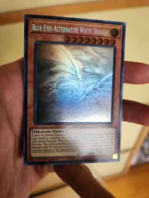 Yugioh Blue-Eyes Alternative White Dragon GFTP-EN129 1st Ed. NM Ghost Rare!!!-image