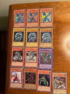 Yu-Gi-Oh! Trading Cards Lot-Blue Eyes White Dragon/Shining Dragon, Cyber End,etc-image