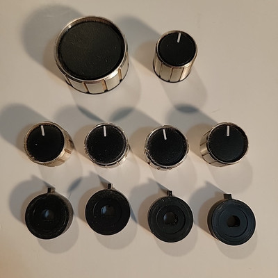 Fisher Quad Receiver 4035 Knob Parts Lot-image