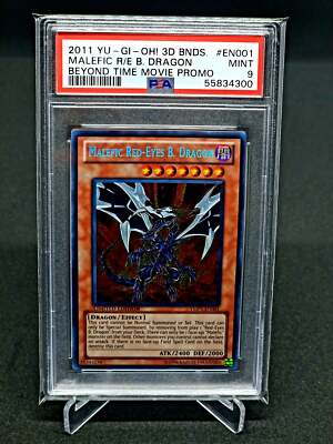 PSA 9 Malefic Red eyes black Dragon // 2011 Yugioh 3D BNDS Movie promo-image