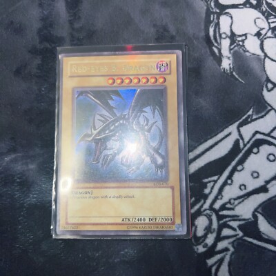 Yu-Gi-Oh! TCG Red-Eyes B. Dragon Legend of Blue Eyes White Dragon LOB-070...-image