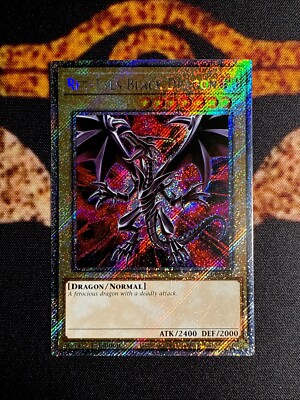 YUGIOH • RED EYES BLACK DRAGON • PLATINUM SECRET RARE • RA03-EN081 • 1st ED • NM-image