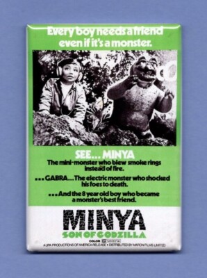MINYA SON OF GODZILLA *2X3 FRIDGE MAGNET* MOVIE POSTER HOLLYWOOD MONSTER 8022-image