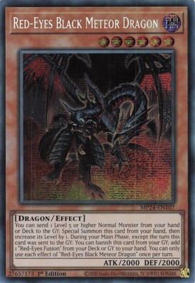 Yugioh MP24-EN107 - Red-Eyes Black Meteor Dragon - Secret Rare-image