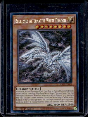 2024 Yu-Gi-Oh! 25th 1st Ed Blue-Eyes Alt White Dragon QC Secret Rare RA02-EN010a-image