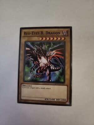 YUGIOH Red-Eyes B. Dragon SDDC-EN005 Unlimited Ed Common NM 1x-image